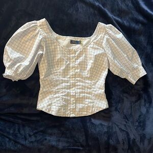 Polo Ralph Lauren Grid Print Blouse